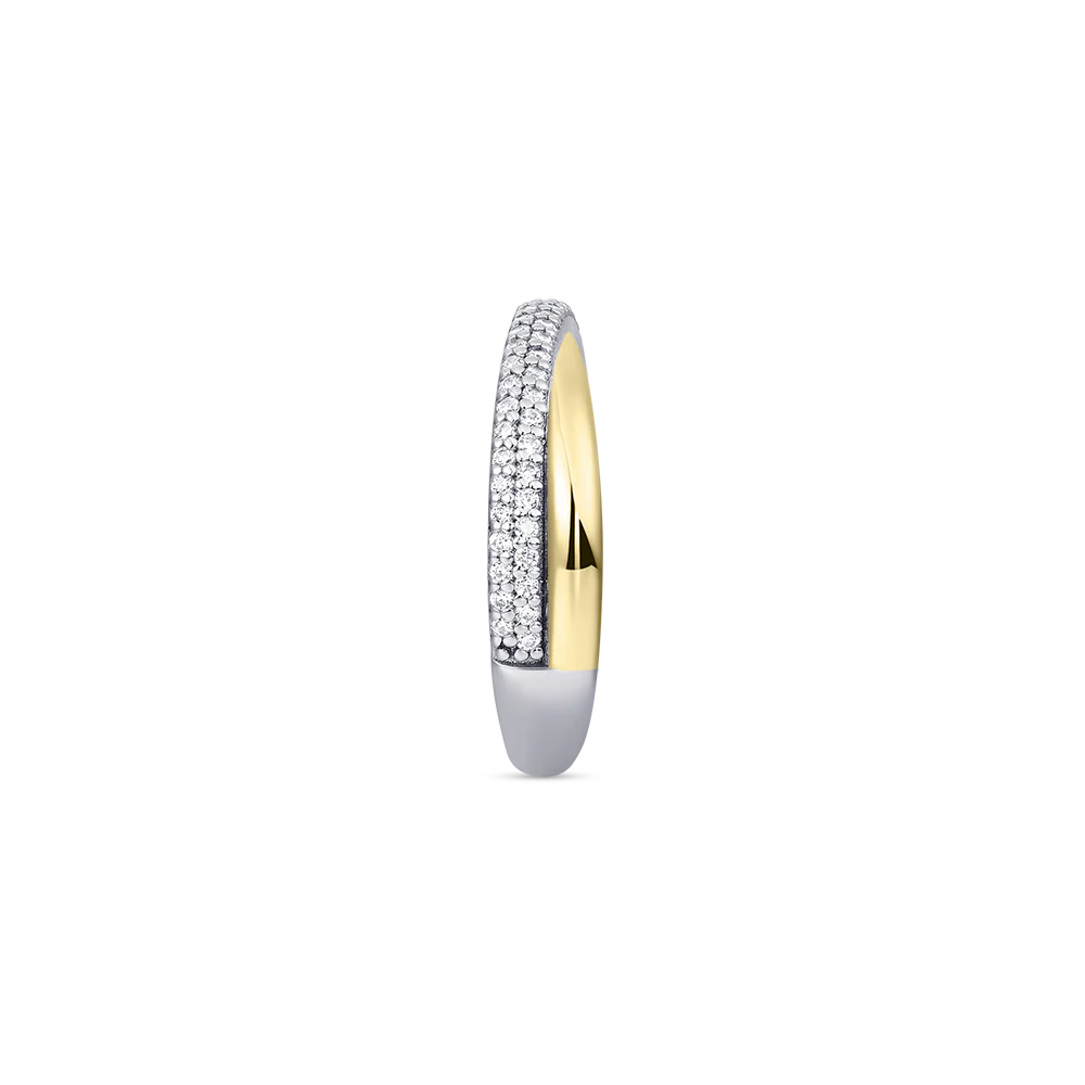 Gisser Crossing Bold Pave Band