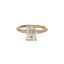 Laboratory Grown Emeral Cut Diamond Ring