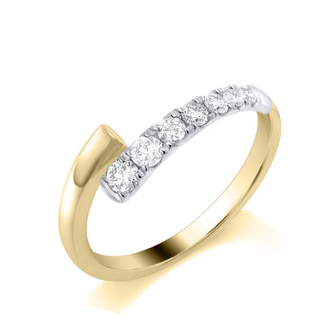9ct Yellow Gold Diamond Ring