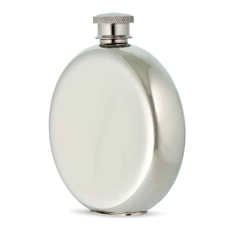 Pewter Round Celtic Hip Flask- 6oz