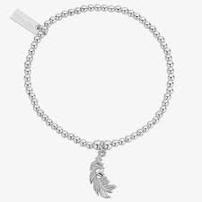Chlobo Cute charm Heart In Feather Bracelet