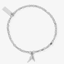 Chlobo Mini Cube Double Feather Bracelet