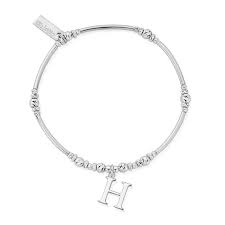 Chlobo Silver Initial Bracelets