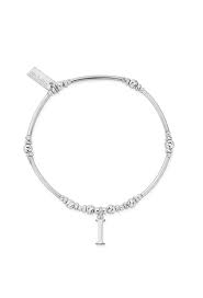 Chlobo Silver Initial Bracelets