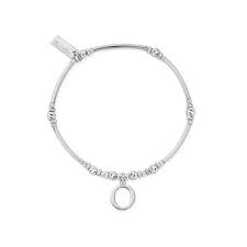 Chlobo Silver O Initial Bracelet