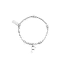 Chlobo Silver Initial Bracelets