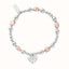 Chlobo Loving Heart Pink Pearl Bracelet