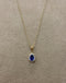 Pre-loved 9ct Sapphire and Diamond Pear Shaped Pendant
