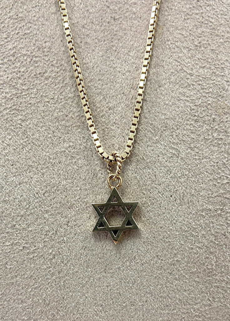 Vintage 9ct Star Of David Pendant