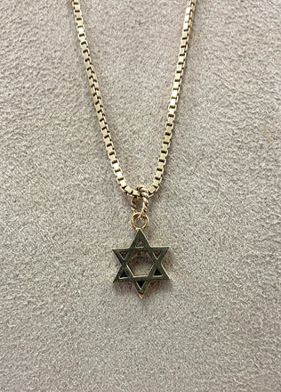 Vintage 9ct Star Of David Pendant