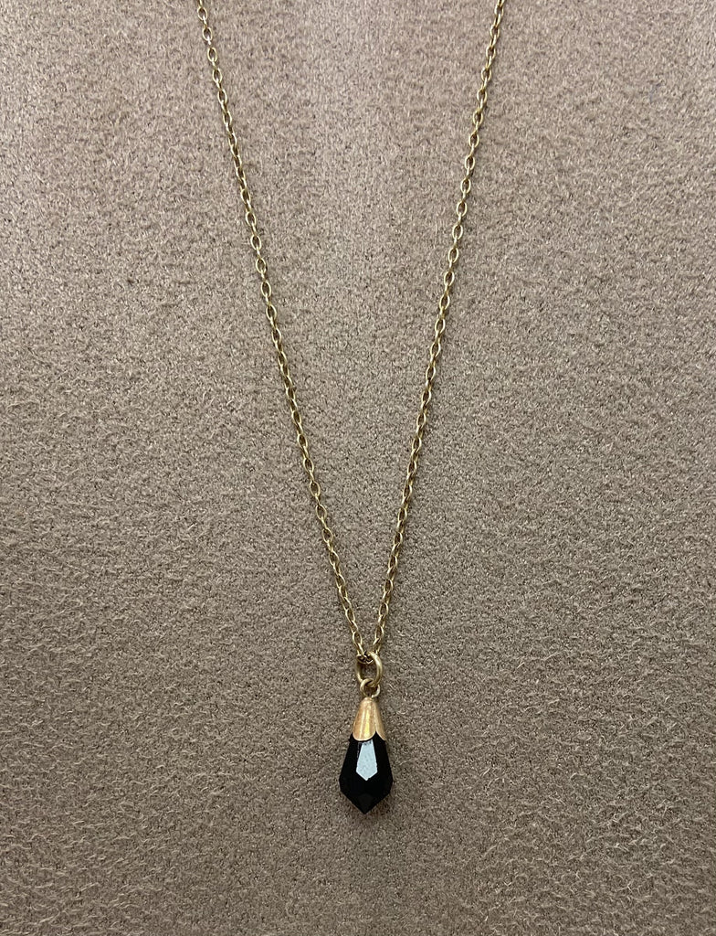 Vintage 9ct Black Onyx Pendant