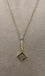 Vintage 18ct Blue Stone Drop Pendant
