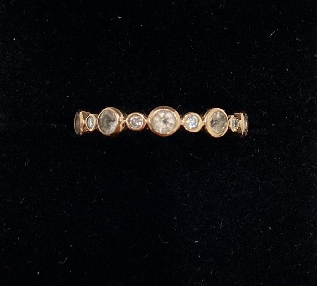 Pre-loved 9ct Rose Gold Diamond and Morganite Ring
