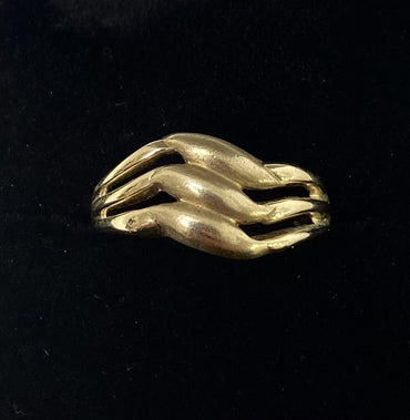 Pre-loved 9ct 3 Row Ring