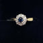 Pre-loved 9ct Sapphire & Diamond Cluster Ring