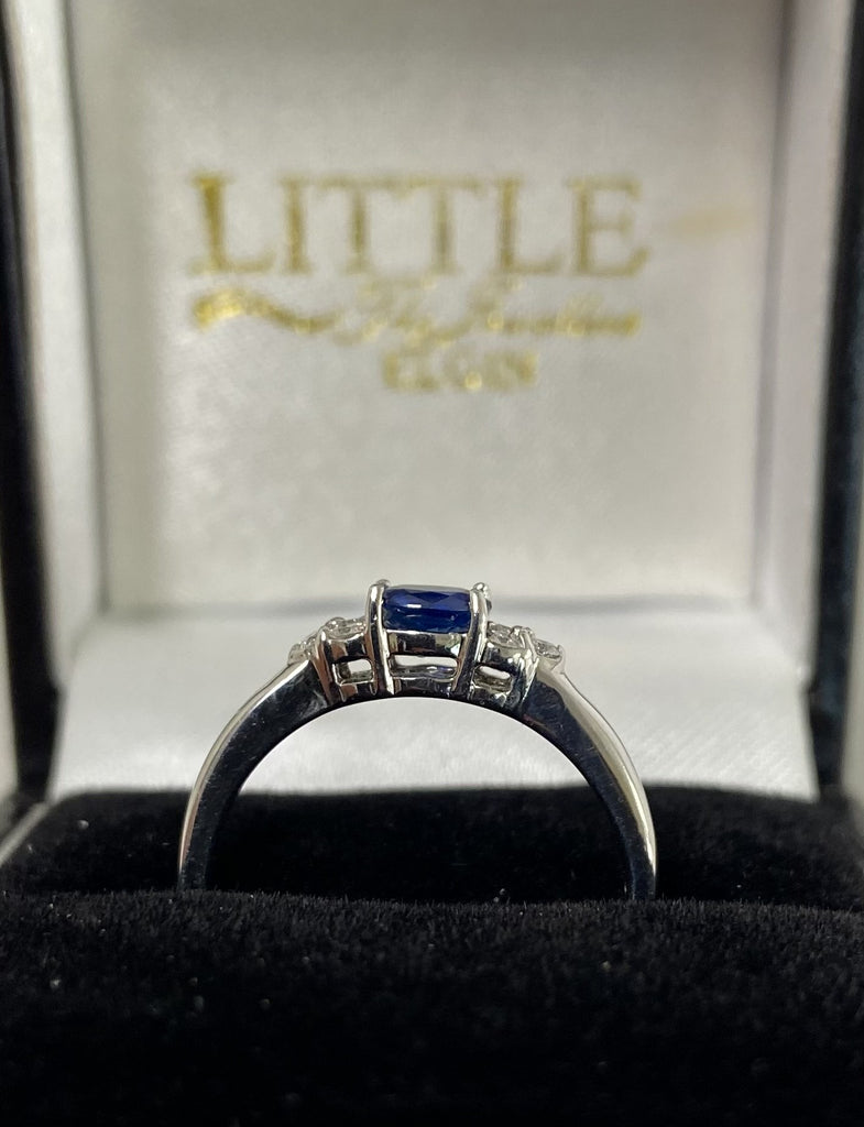 Pre-Loved 9ct Sapphire & Diamond Ring