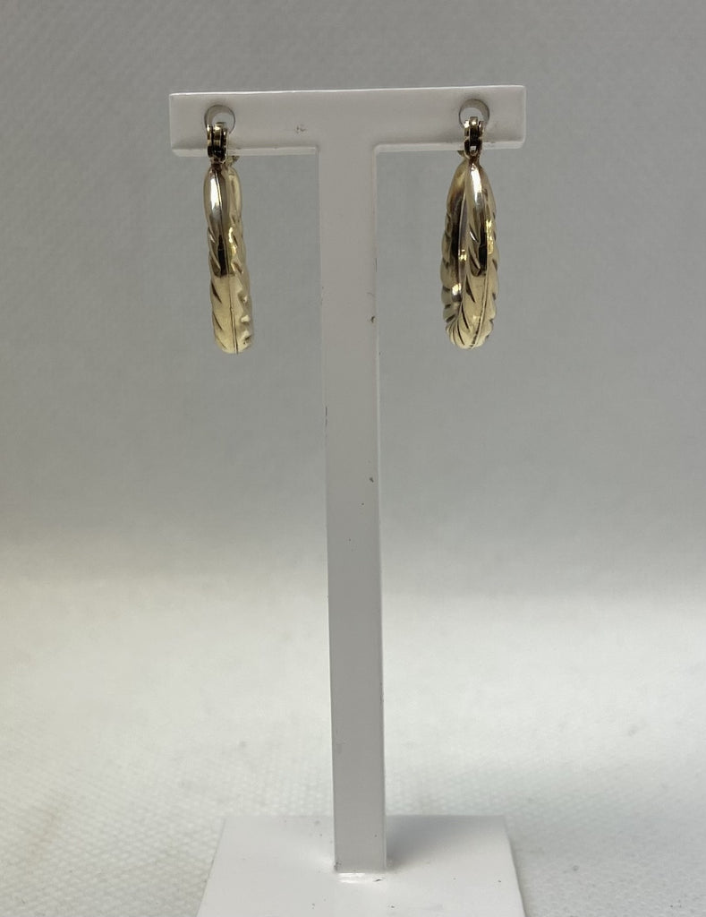 Vintage 9ct Hoop Earrings