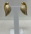 Vintage 9ct Two Tone Wing Earrings