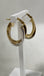 Pre-Loved 9ct Two Tone Hoop Earrings