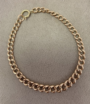 Pre-Loved 9ct Rose Gold Graduated Bracelet