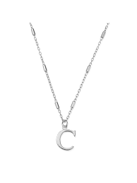 Chlobo Silver C Initital Pendant