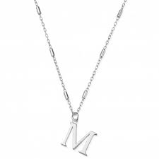 Chlobo Silver M Initial Pendant