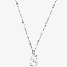 Chlobo Silver S Initial Pendant