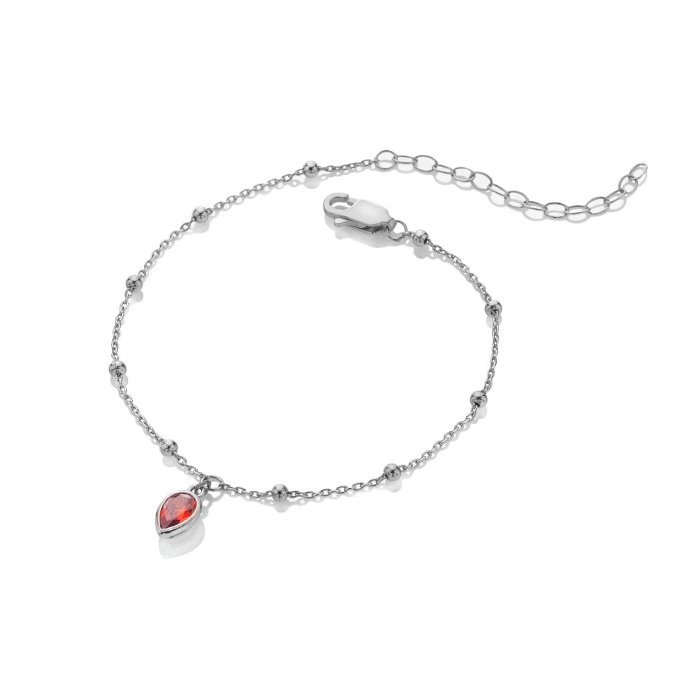 Hot Diamonds Silver Whisper January Birthstone Bracelet