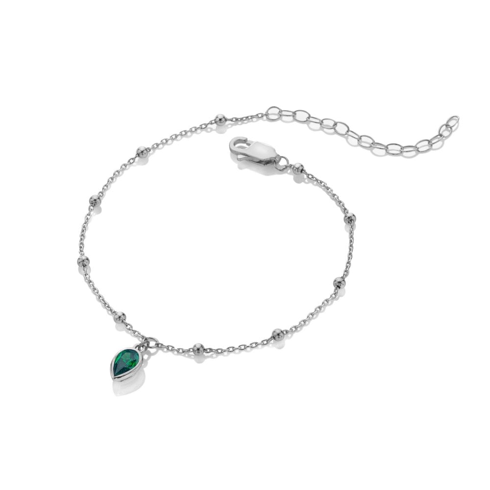 Hot Diamonds Silver Whisper May Birthstone Bracelet