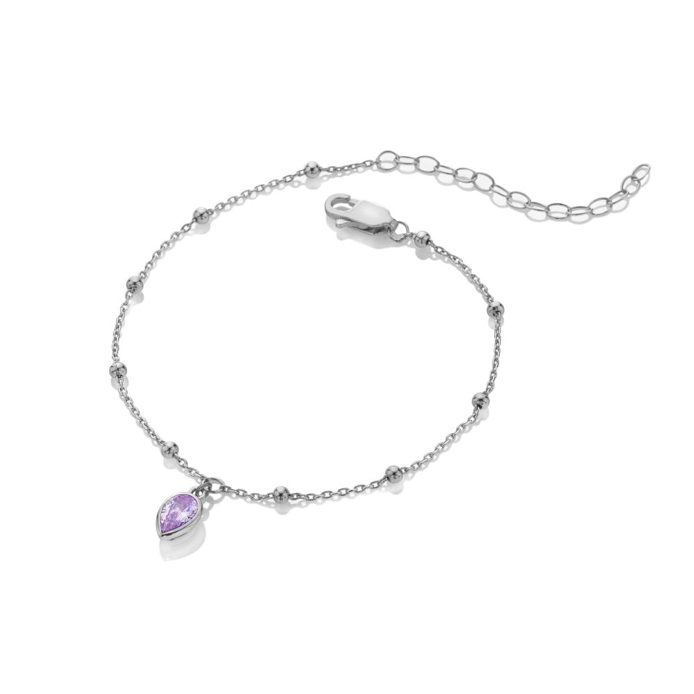 Hot Diamonds Silver Whisper June Birthstone Bracelet