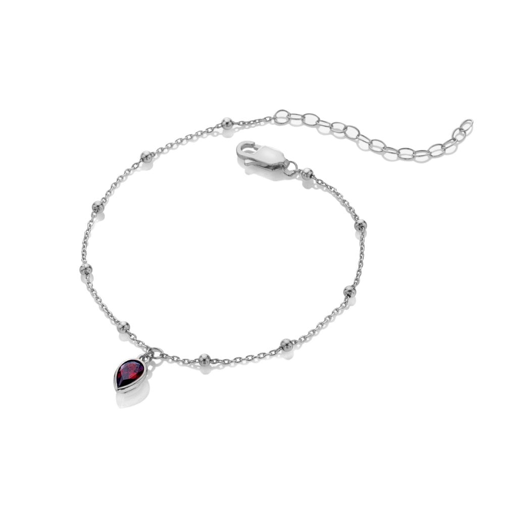 Hot Diamonds Silver Whisper July Birthstone Bracelet