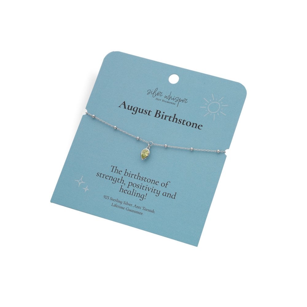 Hot Diamonds Silver Whisper August Birthstone Bracelet
