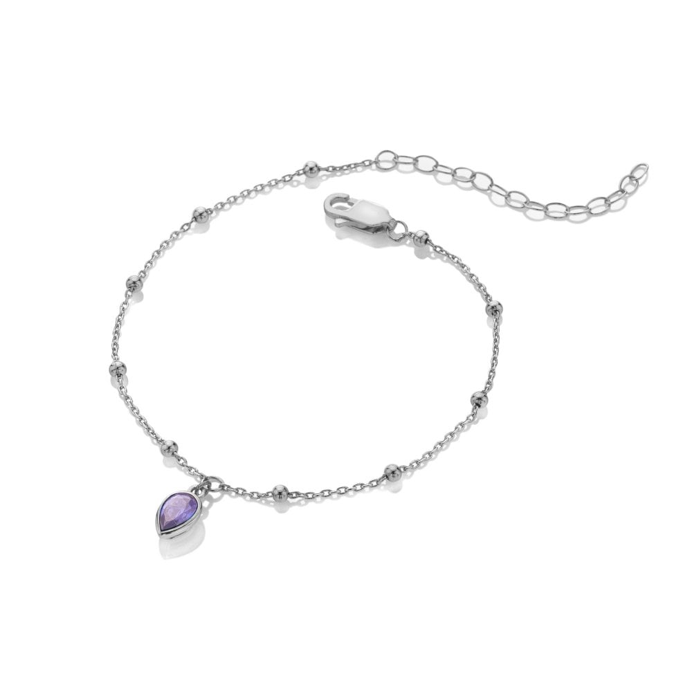 Hot Diamonds Silver Whisper September Birthstone Bracelet