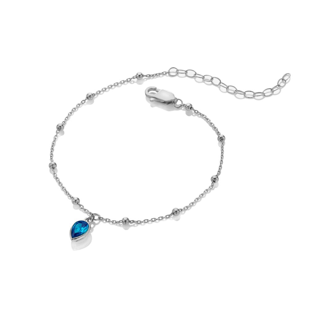 Hot Diamonds Silver Whisper December Birthstone Bracelet