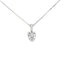 Laboratory Grown 9ct White Gold Diamond Pendant