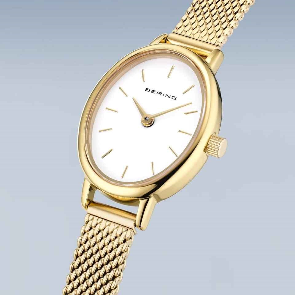 Bering Oval Gold Tone Watch