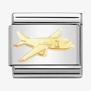 Nomination Gold Aeroplane Composable Link