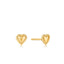 Ania Haie Gold Rope Heart Earrings