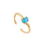 Ania Haie Gold Turquoise Adjustable Ring