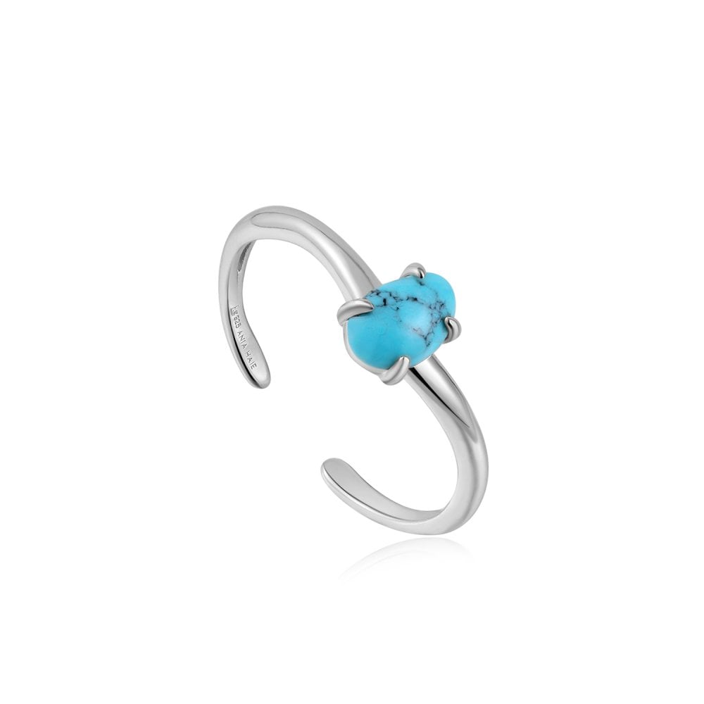 Ania Haie Silver Turquoise Adjustable Ring