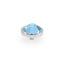 QUDO Aquamarine Silver Topper