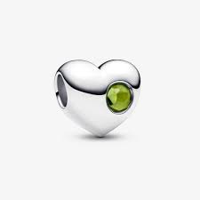 Pandora Birthstone Heart Charms