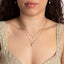 Diamonfire Double Pearl CZ Necklet