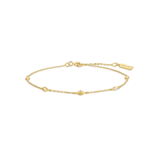 Ania Haie Gol Plated Rhombus Statition Bracelet