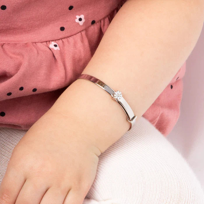 D For Diamond Daisy Bangle