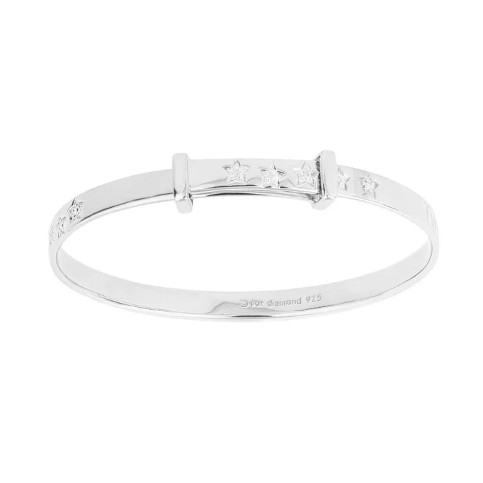 D For Diamond Twinkle Twinkle Baby Bangle