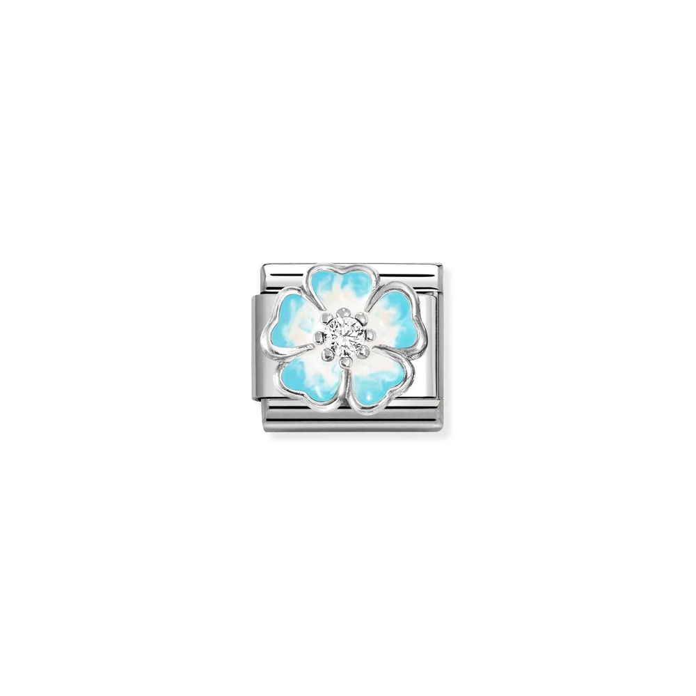 Nomination Blue Ombre Flower Composable Link