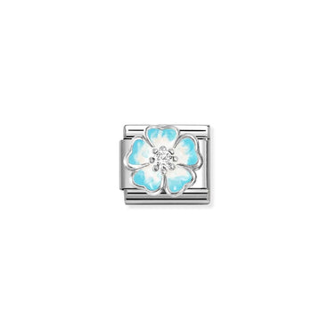 Nomination Blue Ombre Flower Composable Link