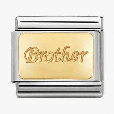 Nomination Gold Brother Composable Link