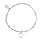 Chlobo Silver Mini Open Heart Bracelet
